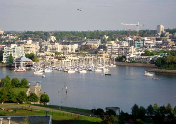 View of the marina